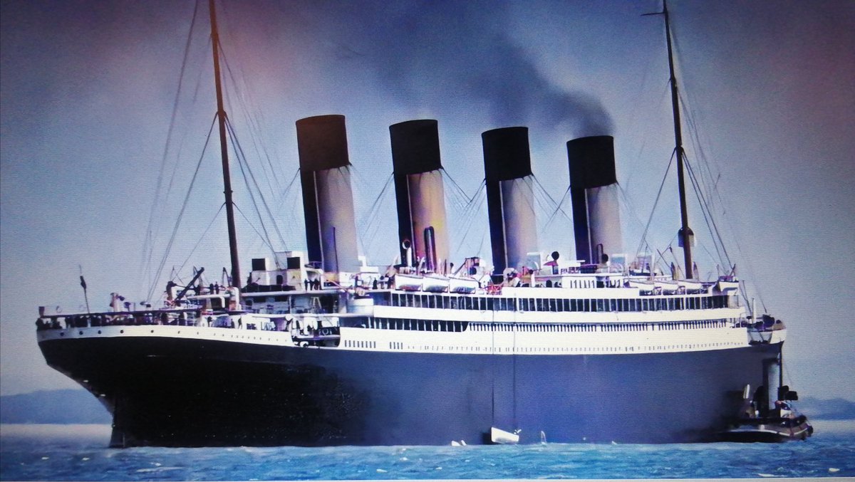 After #Titanic disaster 113 years ago this month on 15 April 1912 #WhiteStarLine sistership #Olympic tests lifeboats in the #Solent a week afterwards. See elsonshippinglines.com/final-call-for…