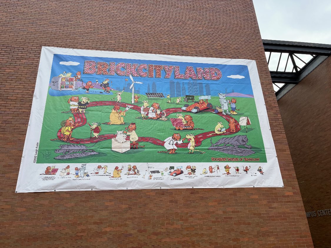 Although we cannot be there in person, we will be there in spirit and of course, up on that beautiful brickwall <a href="/Imagine_RIT/">Imagine RIT</a> <a href="/RITtigers/">RIT</a>  for the always fabulous ImagineRIT weekend!  Thanks for the pics <a href="/PolycarpDunford/">Chris Dunford</a> and Steve Galbraith!
 <a href="/ritlibraries/">RIT Libraries</a>