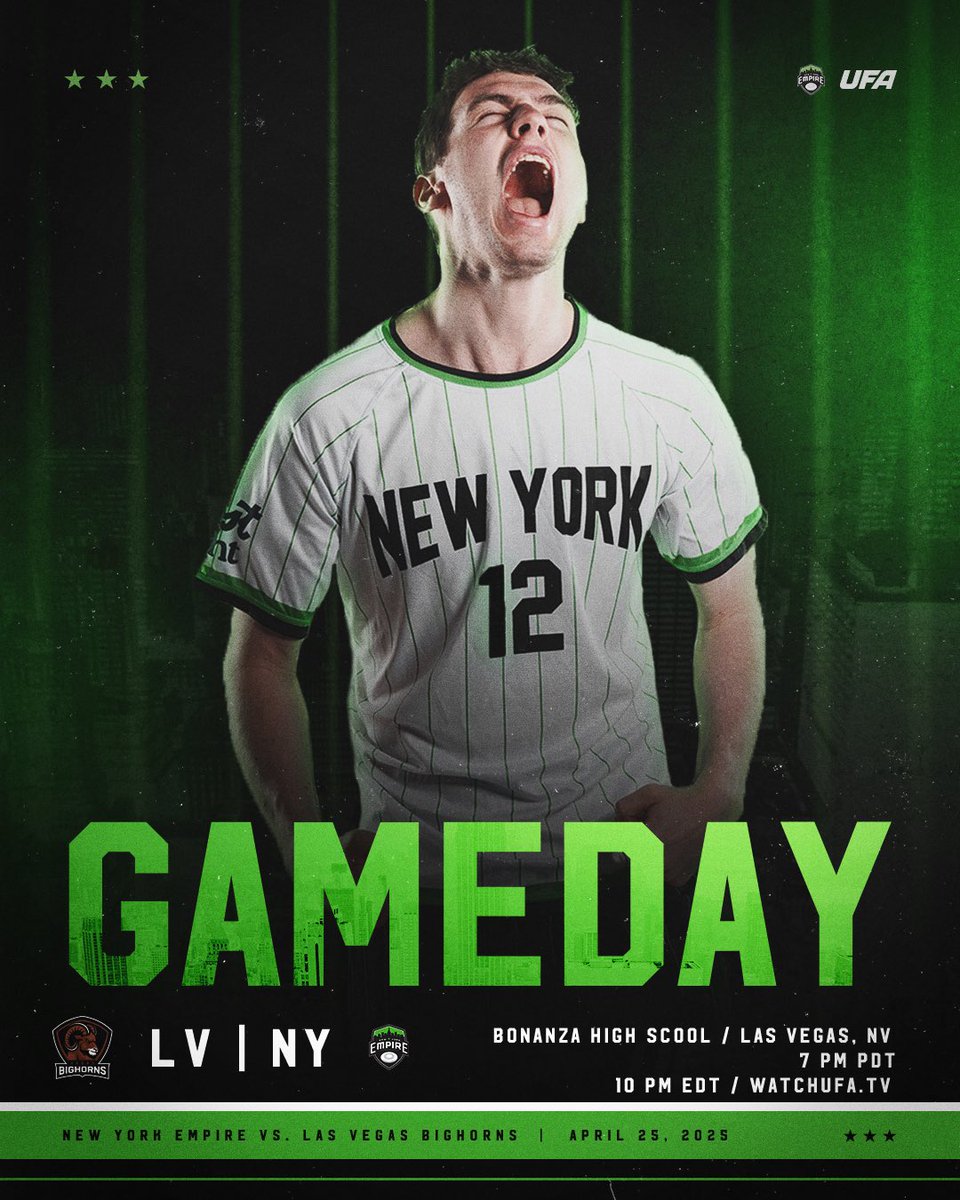 First team to ever play against the Las Vegas Bighorns tonight.. and beasts from the east have awoken 😤😤😤