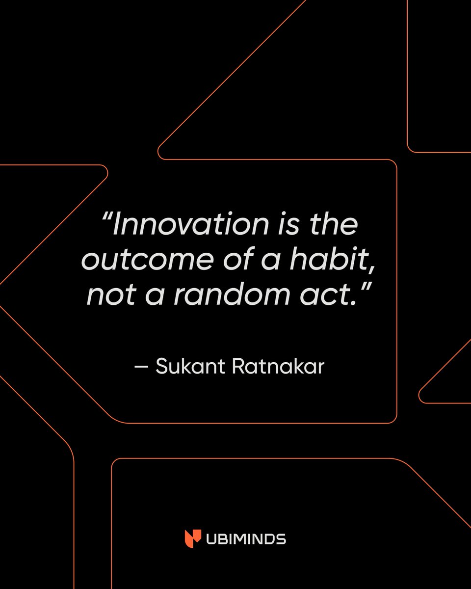 ubiminds's tweet photo. 🇺🇸 Sukant Ratnakar makes it clear: innovation is discipline, not luck.
The best teams don’t wait for inspiration. Instead, they build systems that spark it.
Breakthroughs happen when iteration meets persistence.

#InnovationCulture #ContinuousImprovement #SoftwareEngineering https://t.co/gA1wMGW1JG