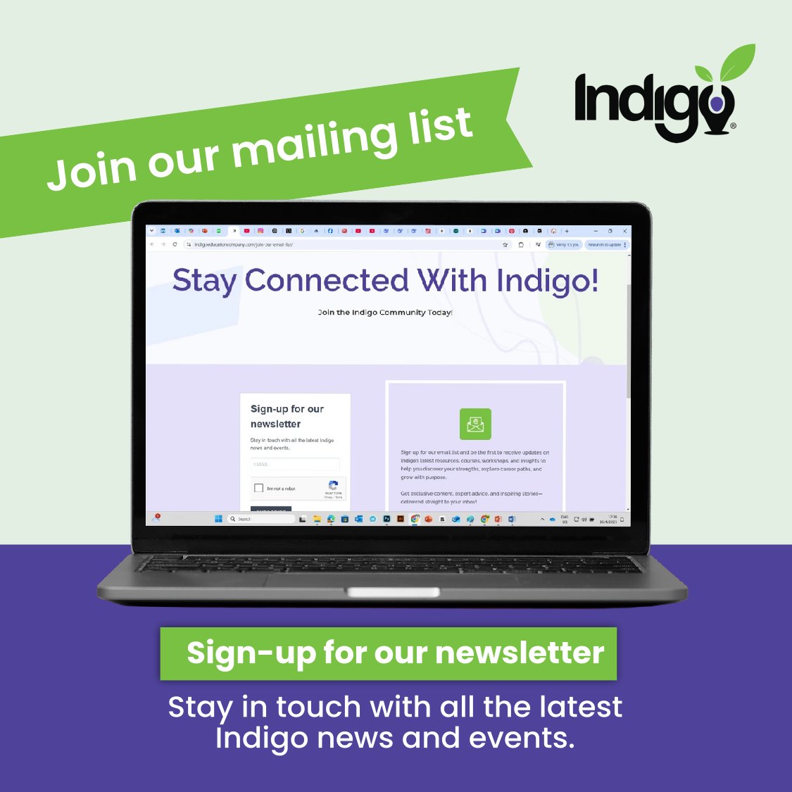 Sign up for our newsletter and get the latest news, updates, and events straight to your inbox.

Join here: indigoeducationcompany.com/join-our-email…
