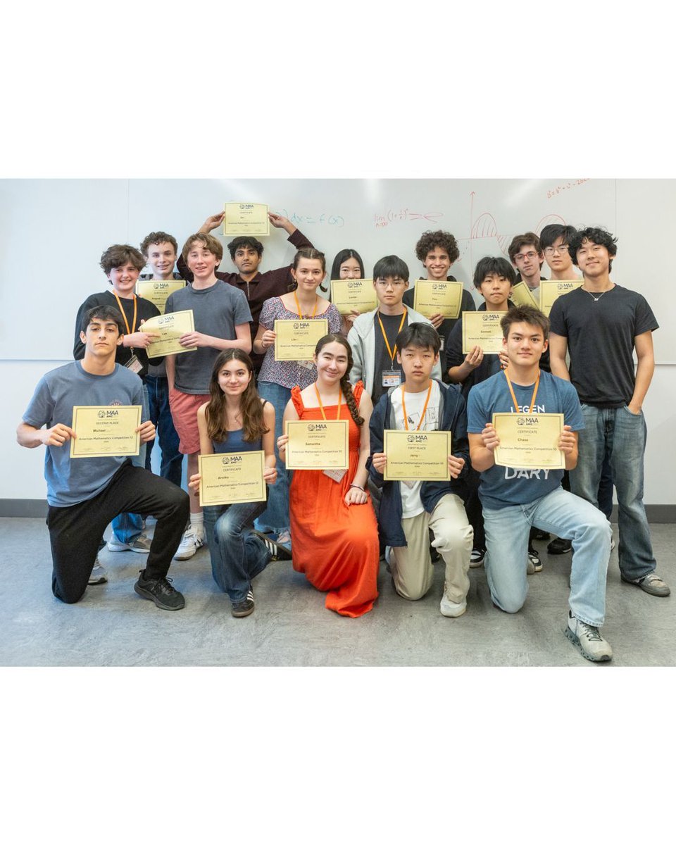 FriendsSeminary's tweet image. Friends Seminary proudly celebrates the accomplishments of our Upper School students who participated in the American Mathematics Competitions (AMC 10 and AMC 12)—the premier national contests designed to deepen students' mathematical understanding and identify