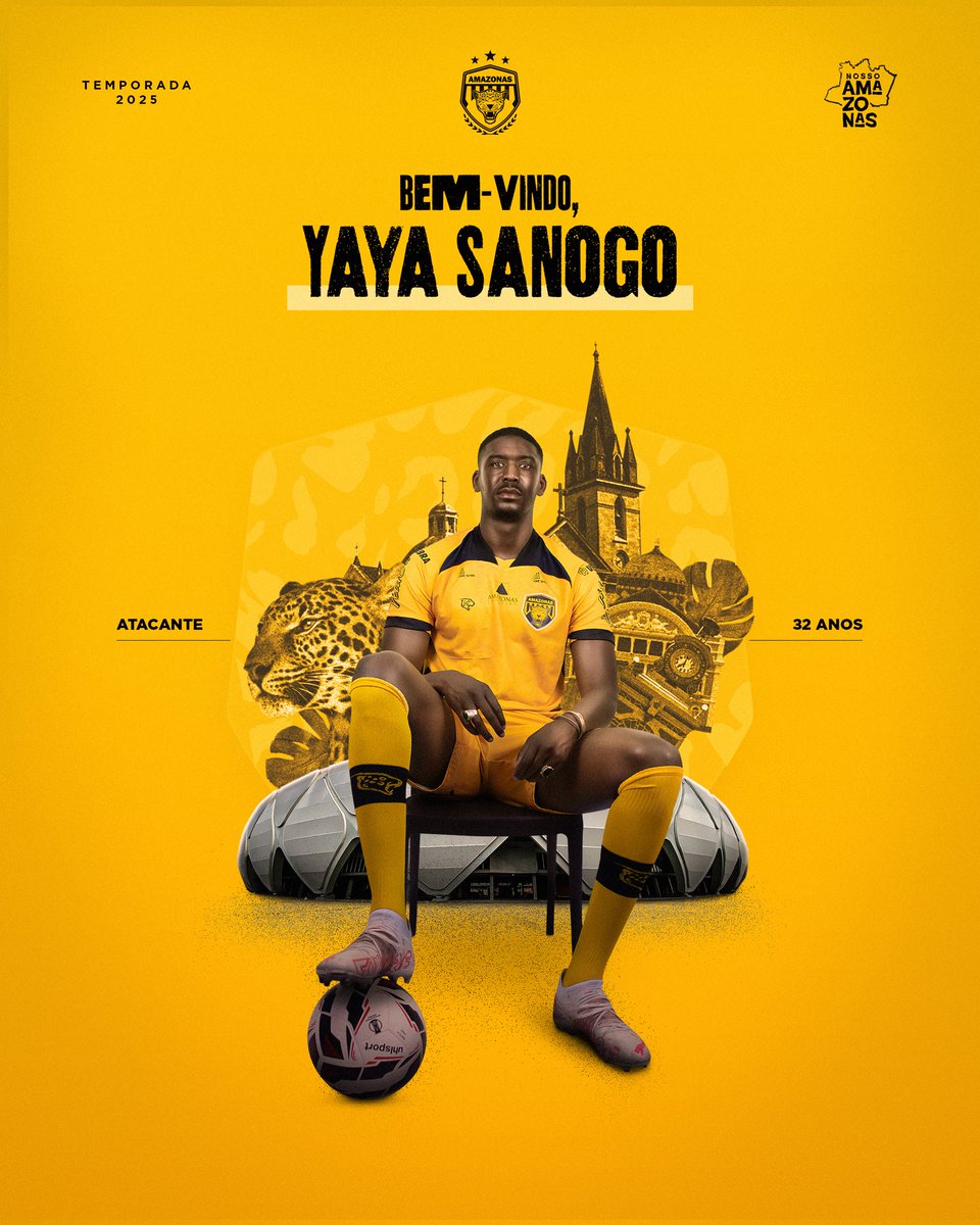 oficialamfc's tweet photo. REFORÇO INTERNACIONAL NA ÁREA! 🐆🇫🇷️

O atacante francês Yaya Sanogo é o novo contratado da Onça-pintada para a disputa do @BrasileiraoB! O jogador acumula passagens por clubes como Auxerre-FRA, Arsenal-ING, Crystal Palace-ING e Ajax-HOL. https://t.co/Y4lZBhzUWI
