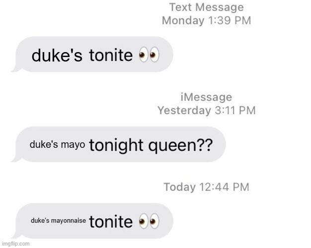 Duke's Mayo (@dukesmayonnaise) on Twitter photo 