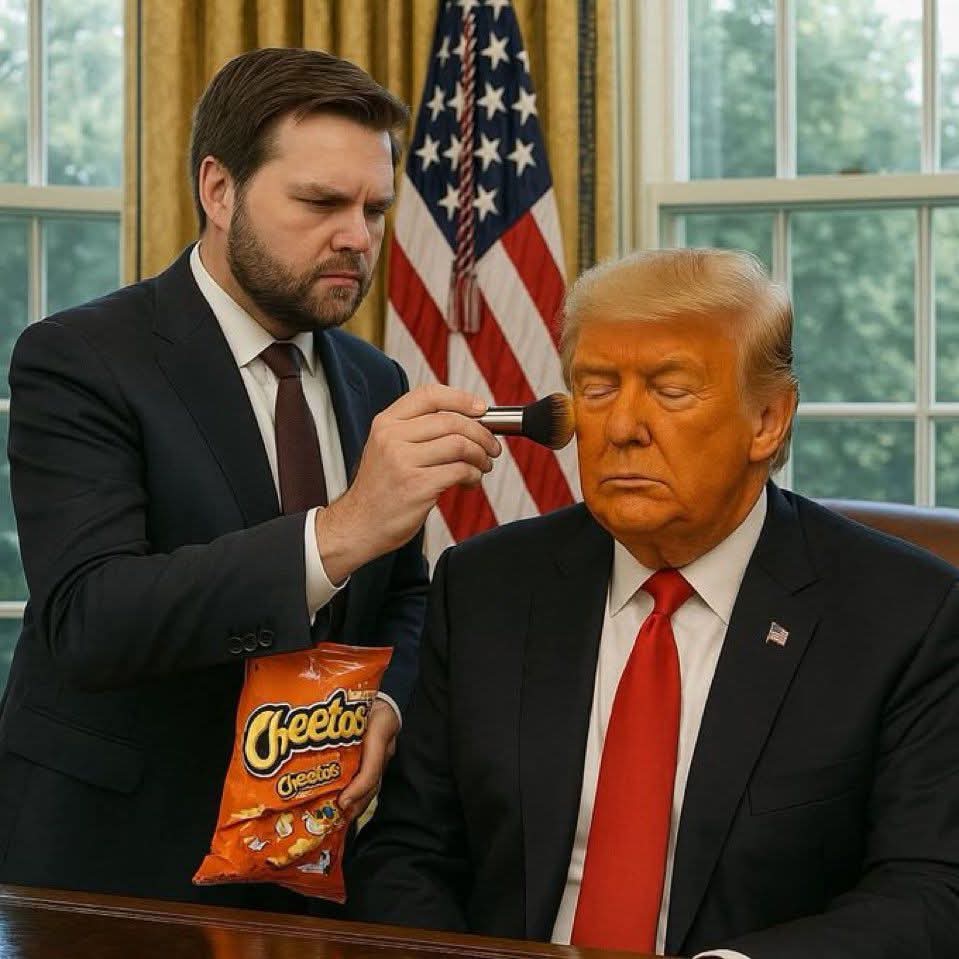 Mario Fernandes (@marioinbila_) on Twitter photo <a href="/PaulleyTicks/">PaulleyTicks</a> Dementia is not looking good on him. JD should increase the amount of Cheeto dust. <a href="/PaulleyTicks/">PaulleyTicks</a> Dementia is not looking good on him. JD should increase the amount of Cheeto dust.
