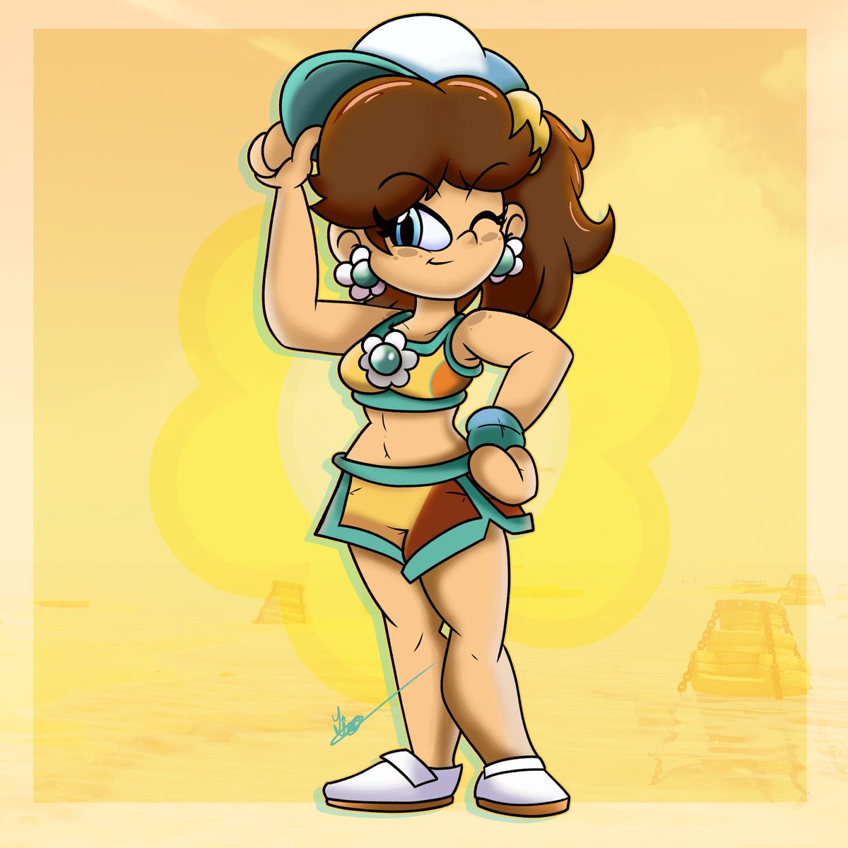 DAISY WITH HER SWIM OUTFIT!! 🌼✨✨!!!

#Mario #MarioKartWorld #Daisy #Nintendo #NintendoSwitch2 #FanArt