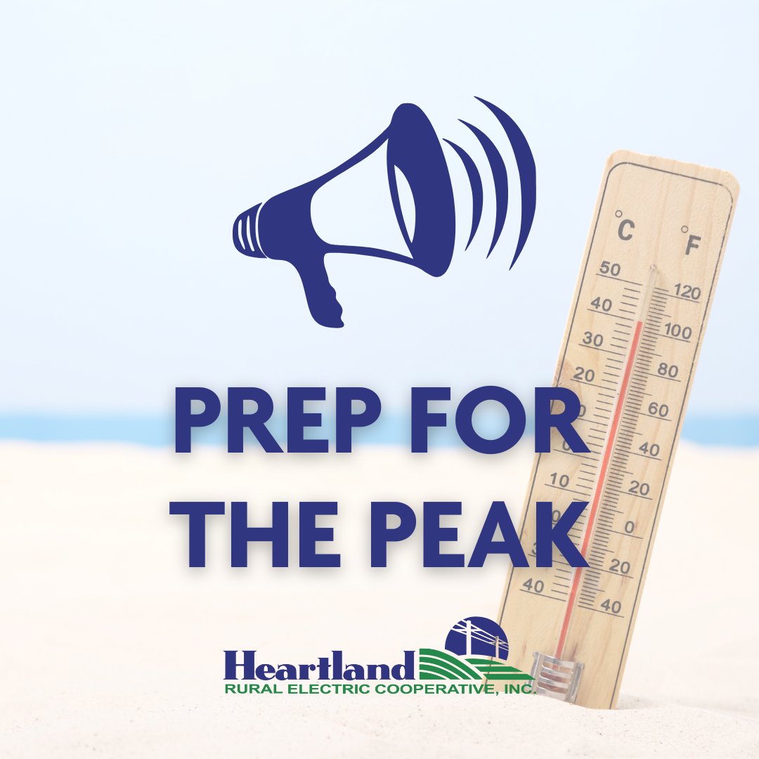 Get ready for summer! Starting in June, the Peak Charge will be in effect. This charge encourages members to conserve during peak times when wholesale electricity costs are highest.