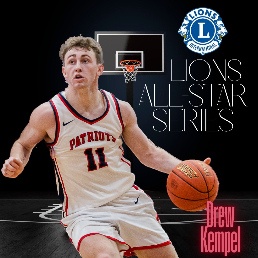 Congratulations to Drew Kempel for being named to the 2025 ND Lions All-Star Basketball Series roster! The games will take place on July 14 at Bismarck Legacy and July 15 at Fargo South.  All four games can be seen on yourliveevent.com.