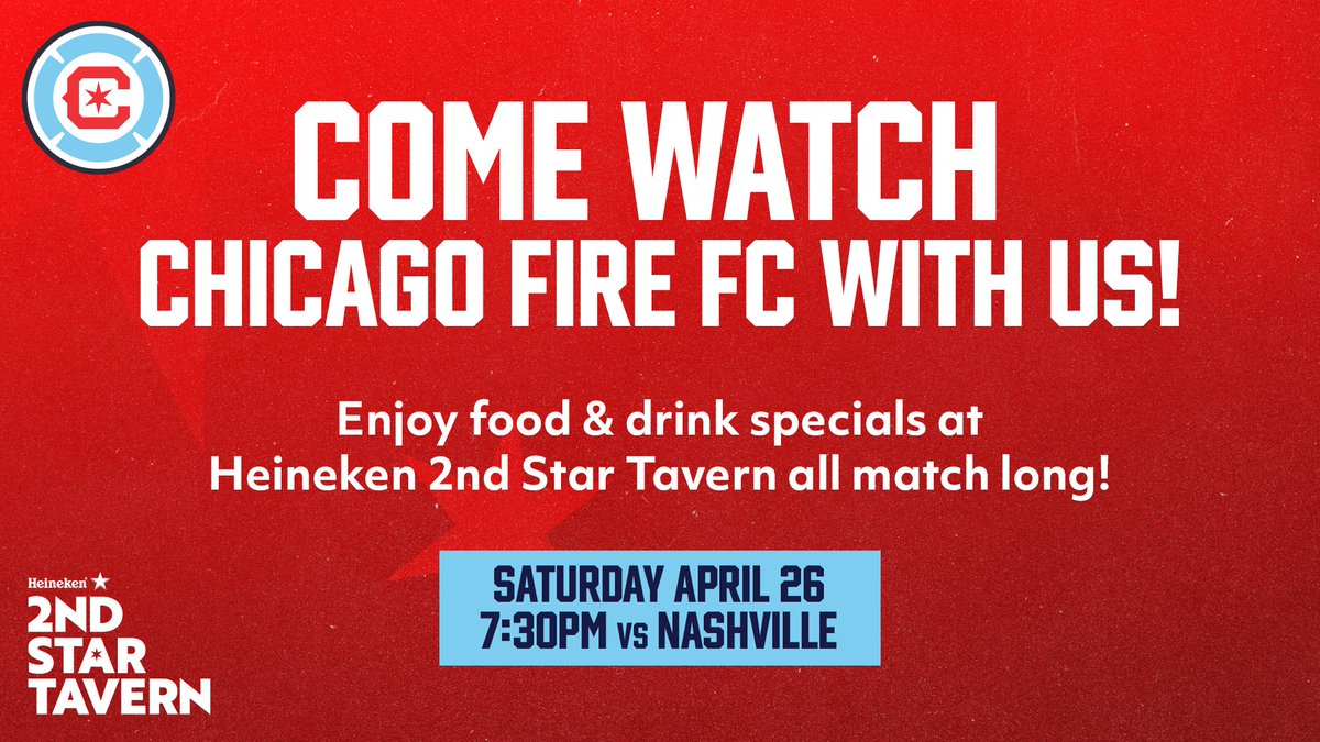 Check out our first <a href="/ChicagoFire/">Chicago Fire FC</a> Away Day at Heineken 2nd Star Tavern! 🍻🔥⚽ #cf97
