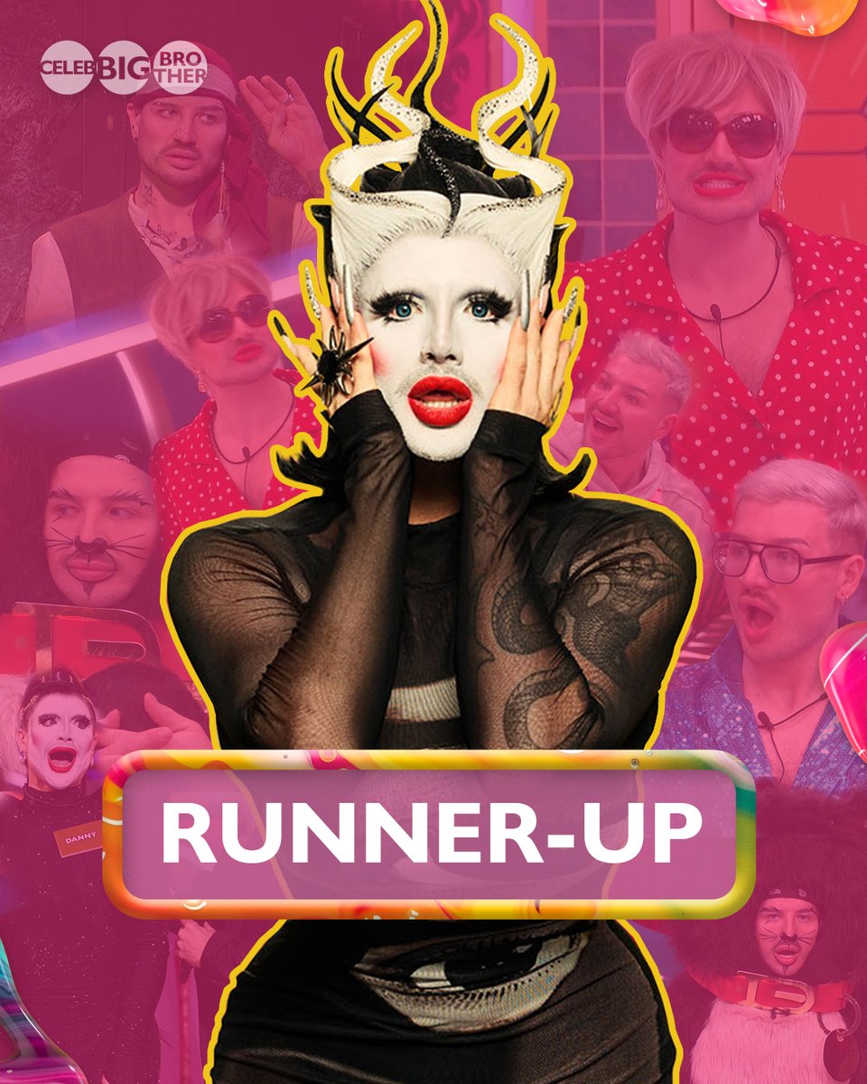bbuk's tweet image. Danny entered a queen, became the ultimate mother, and is leaving as your Celebrity Big Brother 2025 runner-up! 🖤 #CBBUK