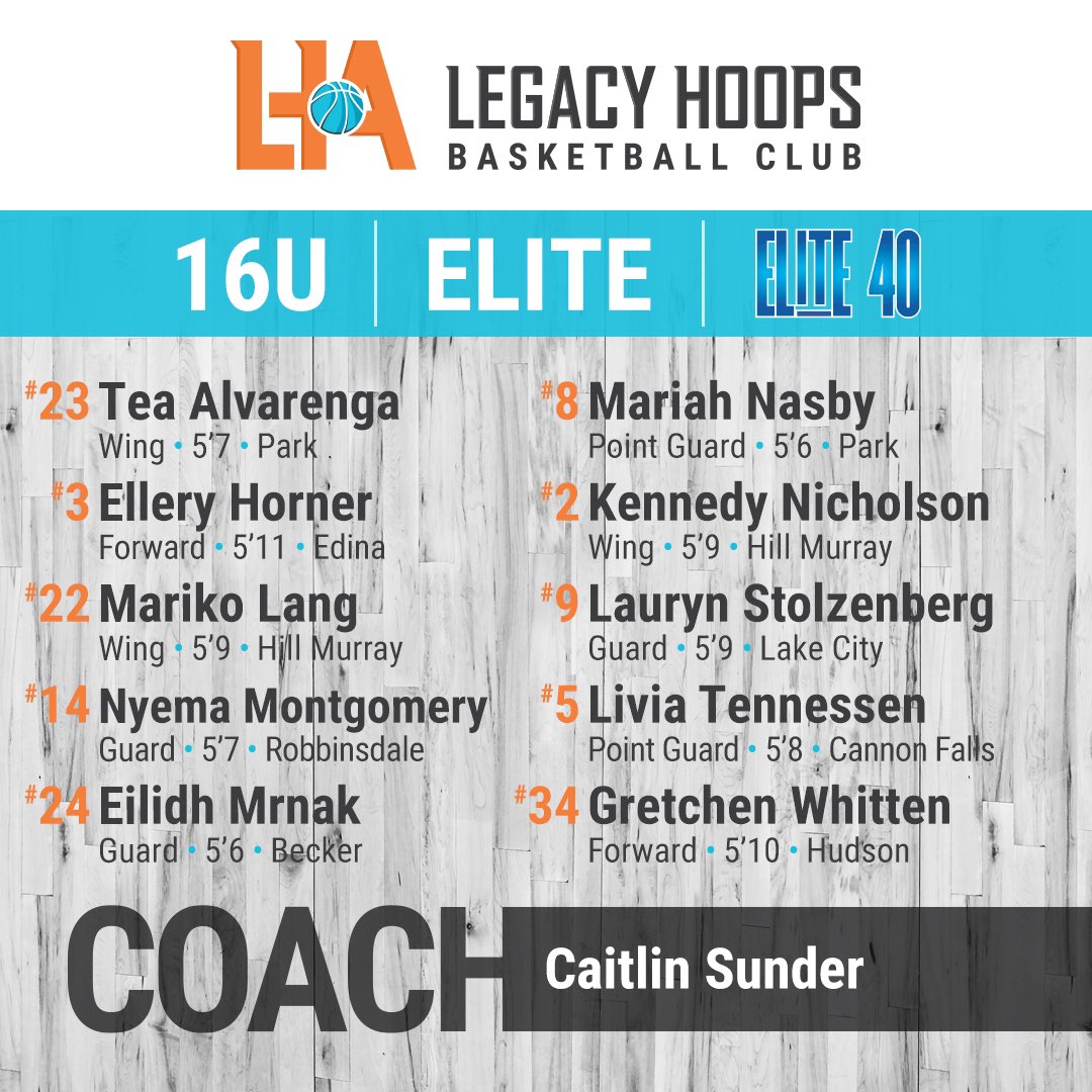 Legacy Hoops Girls AAU (@legacy_hoopsaau) on Twitter photo Our 16U Elite team will be in Milwaukee for the Windy City Classic. Excited for them to compete on a high level. Coaches, check them out! π€π§‘π©΅
Coaches contact AAU Director <a href="/DemondiJ/">Demondi Johnson</a> for any player interest: DJohnson@LegacyHoops.com
#LegacyHoops #MoreThanBasketball #Family Our 16U Elite team will be in Milwaukee for the Windy City Classic. Excited for them to compete on a high level. Coaches, check them out! π€π§‘π©΅
Coaches contact AAU Director <a href="/DemondiJ/">Demondi Johnson</a> for any player interest: DJohnson@LegacyHoops.com
#LegacyHoops #MoreThanBasketball #Family
