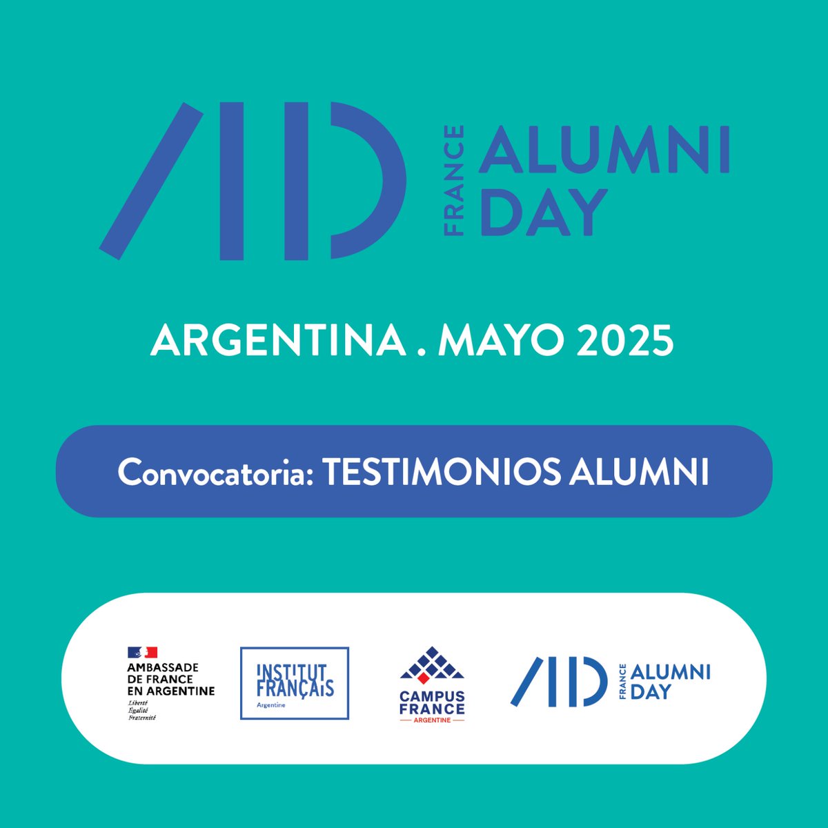 🇫🇷 ¿Obtuviste una beca para estudiar/investigar en Francia?

✨ Buscamos a Alumni para que nos cuenten su experiencia en Francia a través de videos que se filmarán en la Embajada de Francia el 12/05.
 docs.google.com/forms/d/e/1FAI…

📆 Inscribite hasta el 12/05.