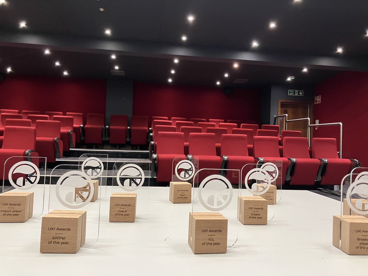 The support for the UKI Awards has been so incredible. Finished setup and tech rehearsal day and beyond excited to welcome everyone tomorrow. 

Also huge thanks to my amazing production team and <a href="/ukcsgo/">🇬🇧 UKCSGO</a> for covering the nominations. Without you this wouldn’t be possible