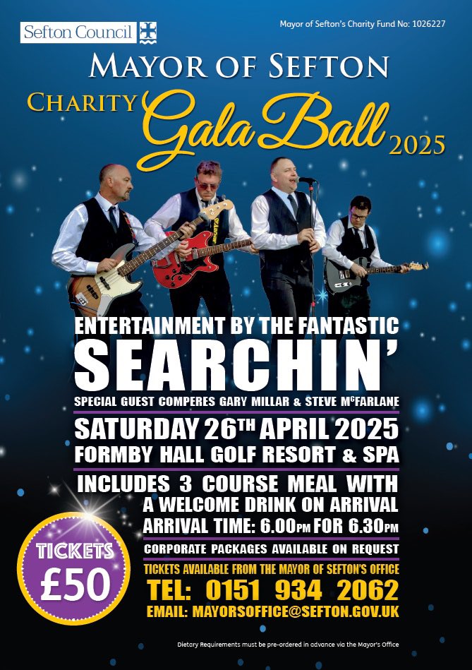 Mayor of Sefton (@seftonmayor) on Twitter photo Looking forward to my Charity Ball tomorrow night! It promises to be a great night of fundraising, thank you to everyone who brought tickets <a href="/PlazaCinema/">PlazaCinema</a> <a href="/StJHospiceUK/">St. Joseph's Hospice</a> <a href="/Swaca_Sefton/">SWACA</a> <a href="/seftoncouncil/">Sefton Council</a> Looking forward to my Charity Ball tomorrow night! It promises to be a great night of fundraising, thank you to everyone who brought tickets <a href="/PlazaCinema/">PlazaCinema</a> <a href="/StJHospiceUK/">St. Joseph's Hospice</a> <a href="/Swaca_Sefton/">SWACA</a> <a href="/seftoncouncil/">Sefton Council</a>