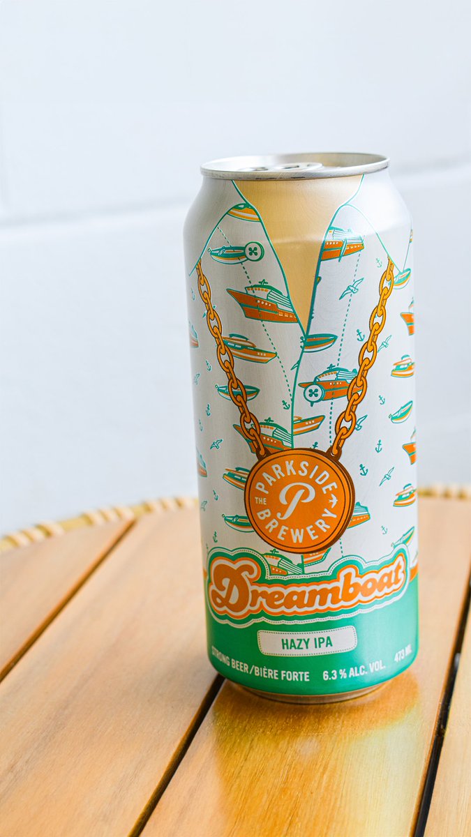 ParksideBrewery's tweet photo. DO I NEED CHEST HAIR to fully enjoy my Dreamboat Hazy IPA? Great question! So far the tests remain inconclusive. But we’ll toss back a few more this weekend in the name of science. https://t.co/3vV445DKvP