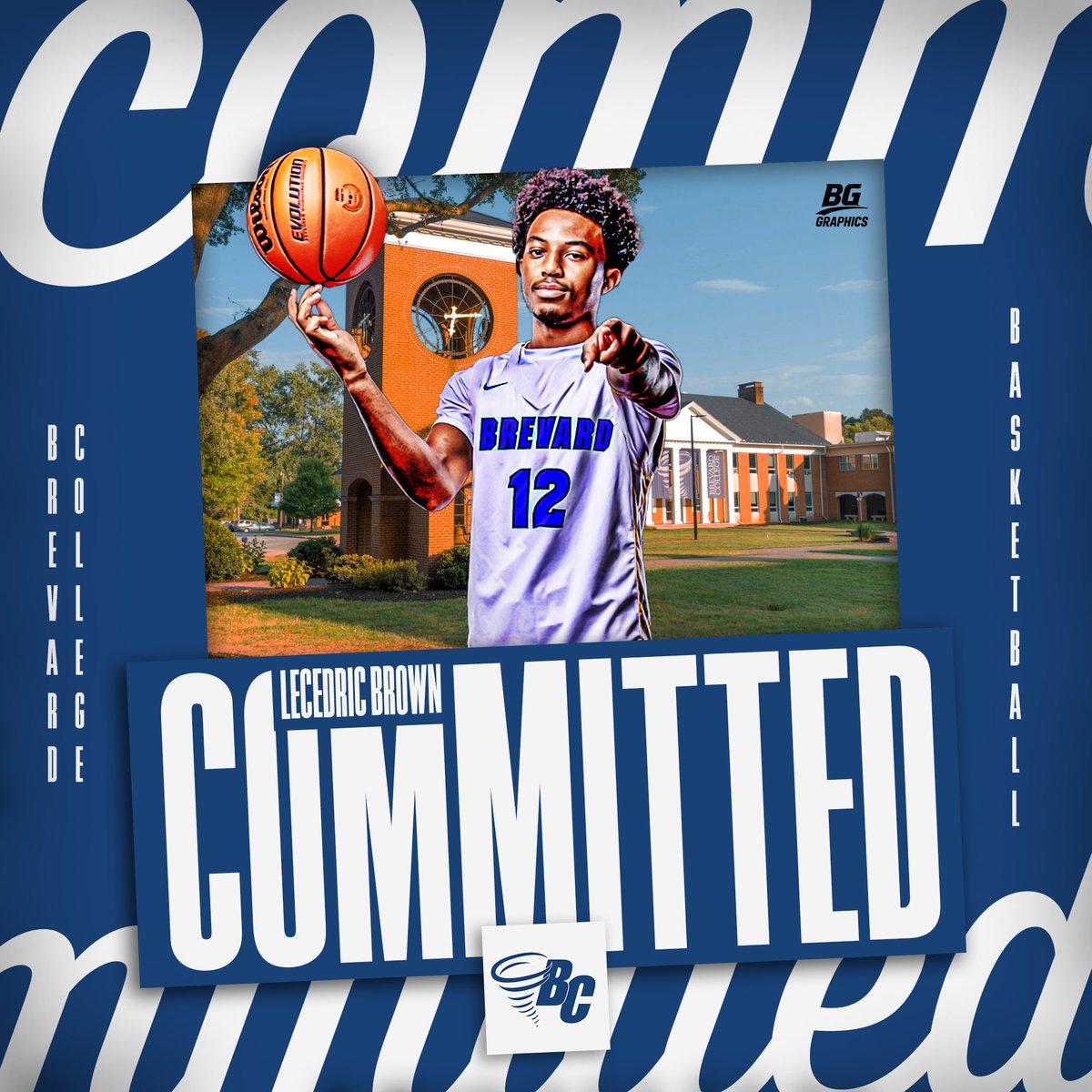 Thank you everyone and all the coaches that has helped me on this journey.I left things up to God and  Im blessed to announce my commitment to Brevard College!Thank you to Coach Casey and Coach Burgees for the opportunity! #GoNados 💙🤍
