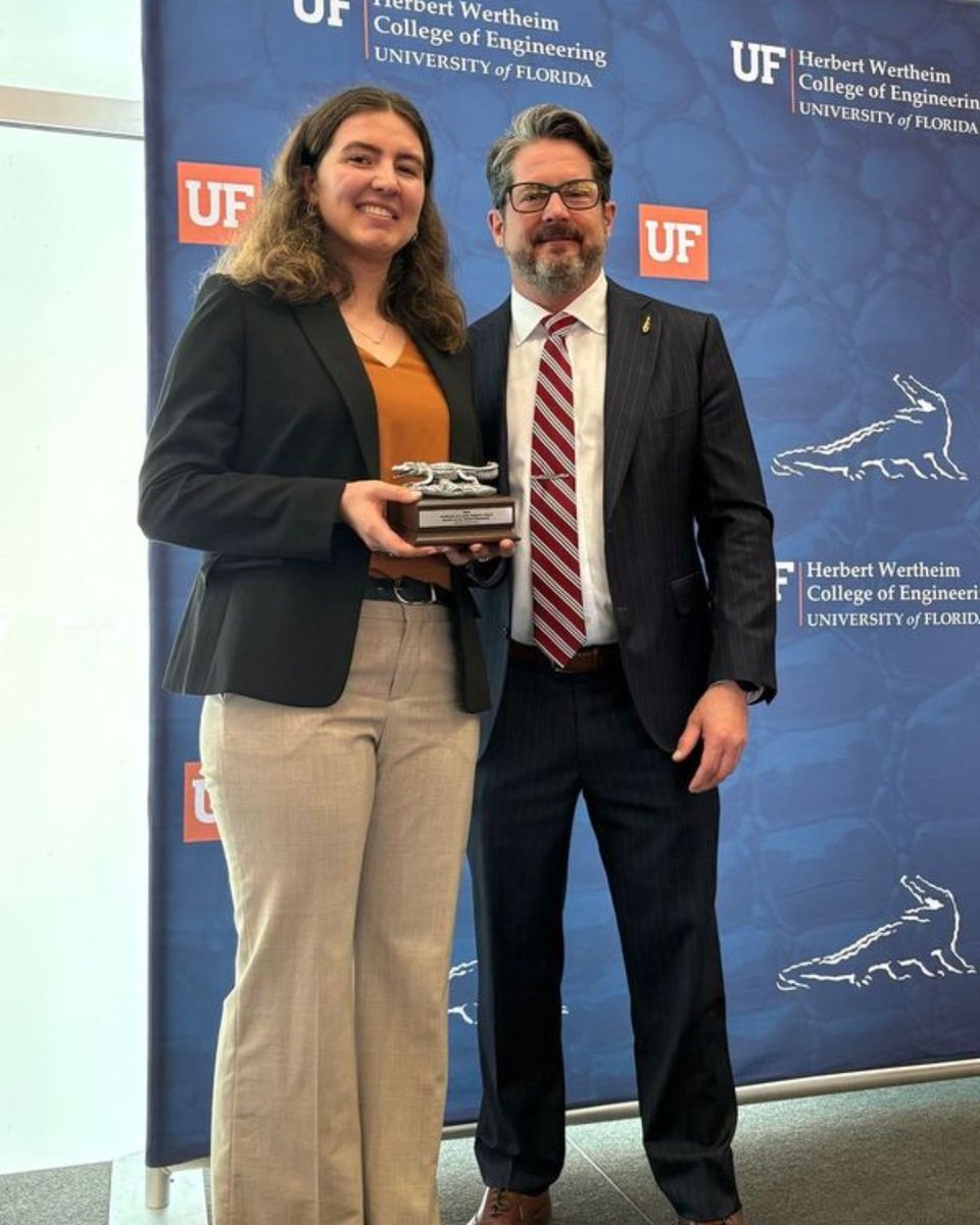 essie_uf's tweet image. Congratulations to our winners during @UFWertheim's 2025 Spring Student Awards Ceremony—Gwendlen Garcia, Shota Konno, and Victoria Stevenson! 🏆 We are so proud of our awardees! #GoGators #GatorEngineering