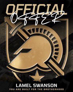 LamelSwanson's tweet image. #AGTG After a great conversation with @CoachJuice17 I am blessed to say I have received an offer to play D1 football for Army! @ArmyWP_Football @ocrobbyjones @RecruitAledo @Recruit_DFW @Marchen44 @TXTopTalent @dctf @TFloss32