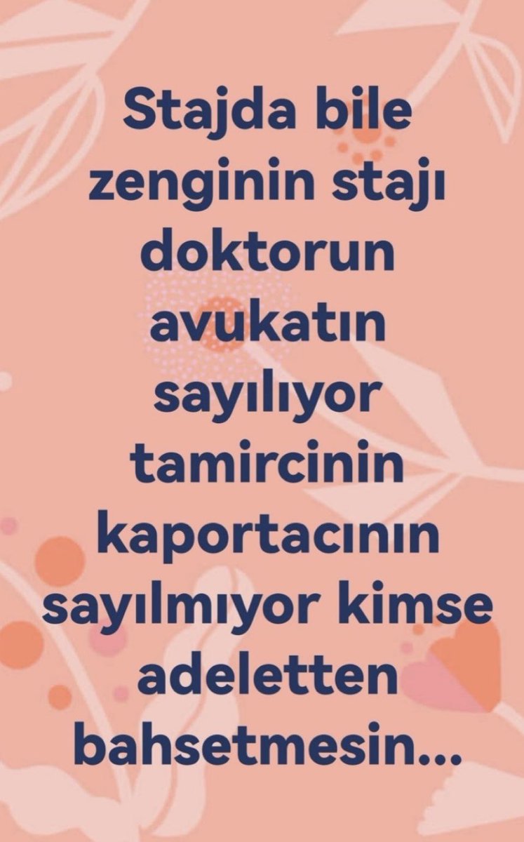 NEWİN 🇹🇷 🇹🇷 🇹🇷 🏹 (@estnewin) on Twitter photo ⚖️ADALET ⚖️
Her hak sahibinin,
Hakkını almasıyla sağlanır.
3308 kanunu Stajyer ve Çıraklar için adil değildir. MESLEK GRUPLARI AYRIMI KABUL ETMİYORUZ‼️
STAJ ÇIRAKLIK SGK BAŞLANGICI OLSUN
<a href="/RTErdogan/">Recep Tayyip Erdoğan</a>
<a href="/isikhanvedat/">Prof. Dr. Vedat Işıkhan</a>
<a href="/Akparti/">AK Parti</a>
3308 Değişecek
#StajyerÇırak1MayıstaKartalda ⚖️ADALET ⚖️
Her hak sahibinin,
Hakkını almasıyla sağlanır.
3308 kanunu Stajyer ve Çıraklar için adil değildir. MESLEK GRUPLARI AYRIMI KABUL ETMİYORUZ‼️
STAJ ÇIRAKLIK SGK BAŞLANGICI OLSUN
<a href="/RTErdogan/">Recep Tayyip Erdoğan</a>
<a href="/isikhanvedat/">Prof. Dr. Vedat Işıkhan</a>
<a href="/Akparti/">AK Parti</a>
3308 Değişecek
#StajyerÇırak1MayıstaKartalda
