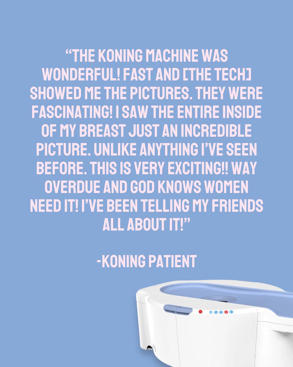We’re so glad this patient had a great experience with Vera Scan! A more comfortable, compression-free mammogram is possible—no squashing, just quick and clear 3D imaging.

You can book your appointment at any of locations to and experience the difference for yourself!

To find a