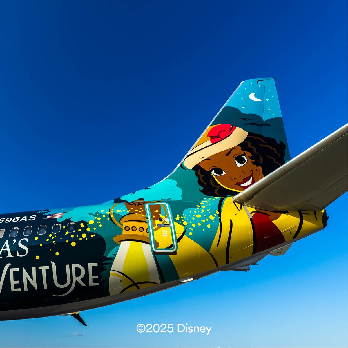 Alaska Airlines (@alaskaair) on Twitter photo To the bayou and beyond. 🎺 Celebrate the spirit of adventure aboard our new <a href="/Disneyland/">Disneyland Resort</a> specially-themed aircraft, Tiana’s Bayou Adventure Flyer. Just like Princess Tiana’s love for exploration, this enchanting livery is ready to whisk you away on your next memorable journey. To the bayou and beyond. 🎺 Celebrate the spirit of adventure aboard our new <a href="/Disneyland/">Disneyland Resort</a> specially-themed aircraft, Tiana’s Bayou Adventure Flyer. Just like Princess Tiana’s love for exploration, this enchanting livery is ready to whisk you away on your next memorable journey.