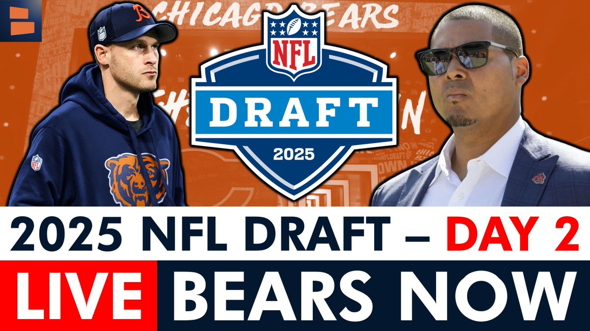 🚨2025 NFL Draft - Day 2 LIVE🚨

What will the Bears do in Rounds 2-3 after taking Colston Loveland yesterday?

<a href="/cullenbrown21/">CB</a> and I have you covered for every pick!

WATCH &amp; JOIN LIVE CHAT: youtube.com/live/6ObmNDFQB…

<a href="/ChatSports/">Chat Sports</a>