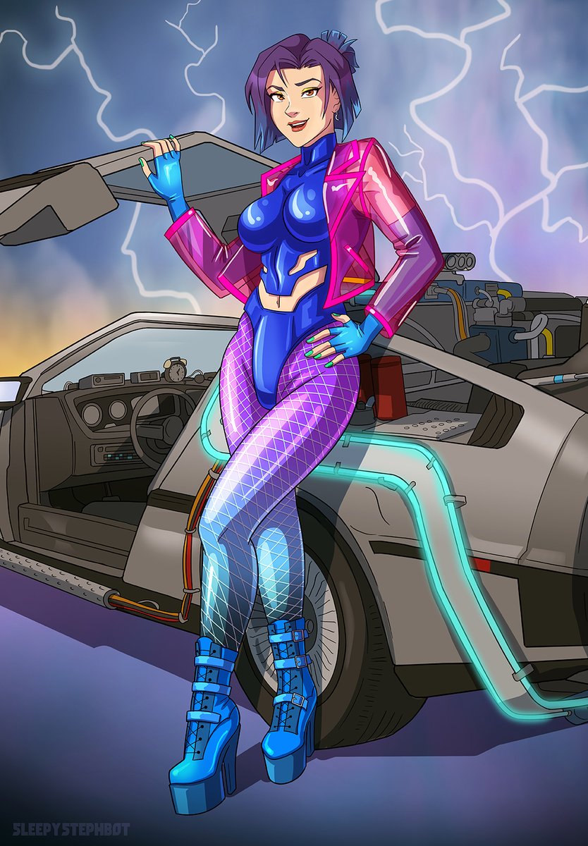 Sleepystephbot (@sleepystephbot) on Twitter photo Drawing for <a href="/gwenivere_kig/">Madame Gwen (madamegwenivere.bsky.social)</a>, going Back to the Future (in latex ofc) Drawing for <a href="/gwenivere_kig/">Madame Gwen (madamegwenivere.bsky.social)</a>, going Back to the Future (in latex ofc)