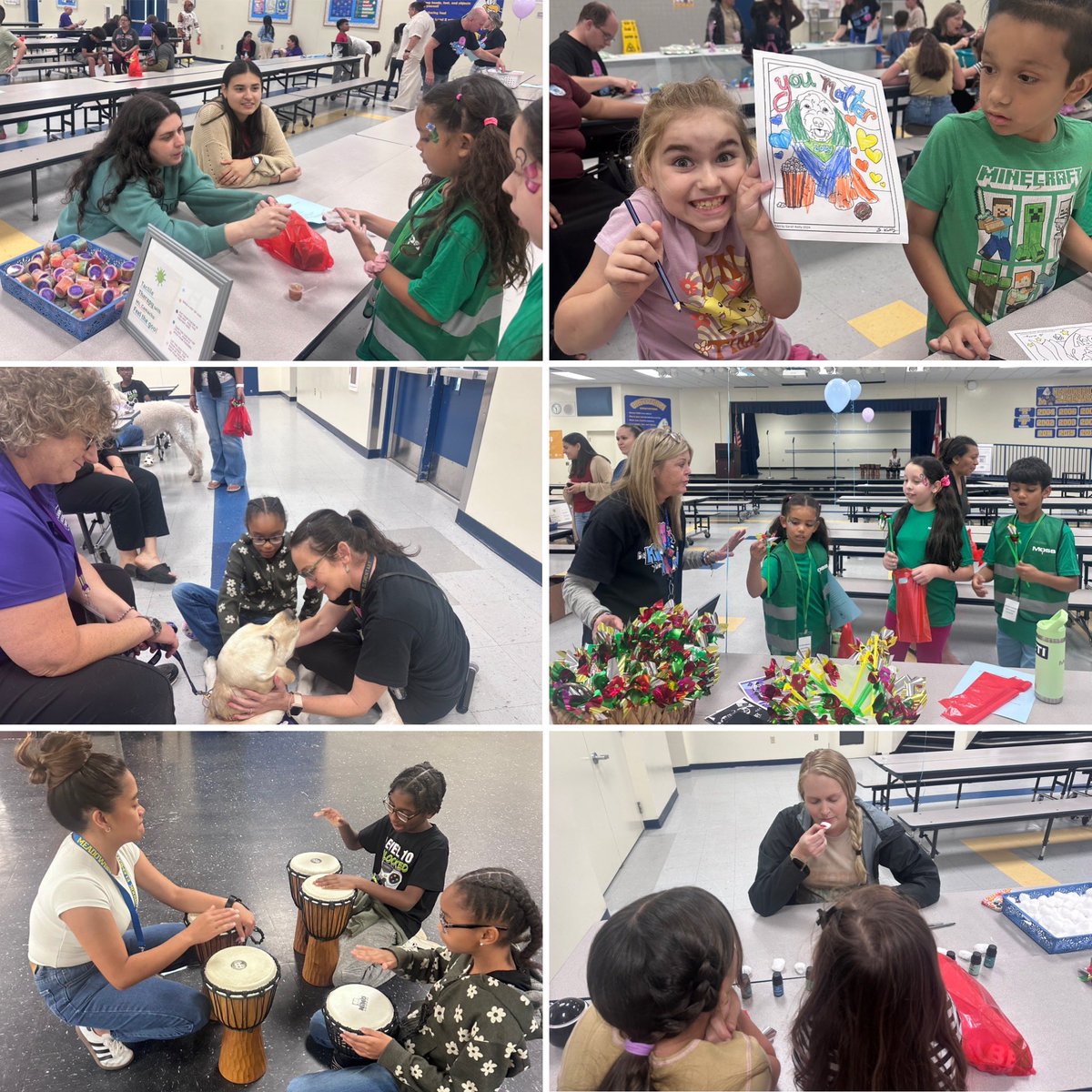 Amazing Life Skills &amp; Wellness night yesterday. Therapy dogs, aromatherapy, yoga, music, coloring and many LSW mindfulness rotations for our #MeadowbrookElementary families. Kudos Guidance Counselor Sternglanz w/ support from many <a href="/MBEagleCoaches/">Meadowbrook Elem. Coaches</a> &amp; teachers. 🐕