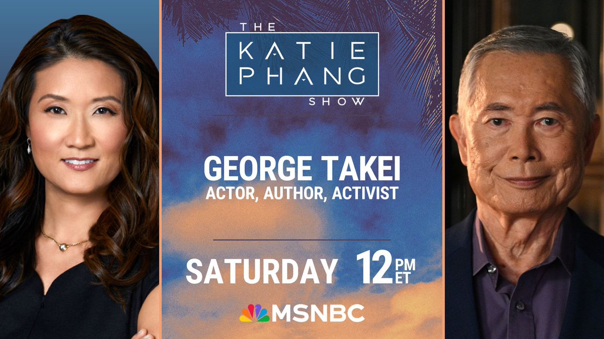 The Katie Phang Show (@katiephangshow) on Twitter photo "America hasn’t felt this upside down since I was a child in an internment camp." @georgehtakei joins <a href="/KatiePhang/">Katie Phang</a> to talk about the Trump administration's immigration policies and deportations to El Salvador. Tune in this Saturday 12 pm ET! "America hasn’t felt this upside down since I was a child in an internment camp." @georgehtakei joins <a href="/KatiePhang/">Katie Phang</a> to talk about the Trump administration's immigration policies and deportations to El Salvador. Tune in this Saturday 12 pm ET!