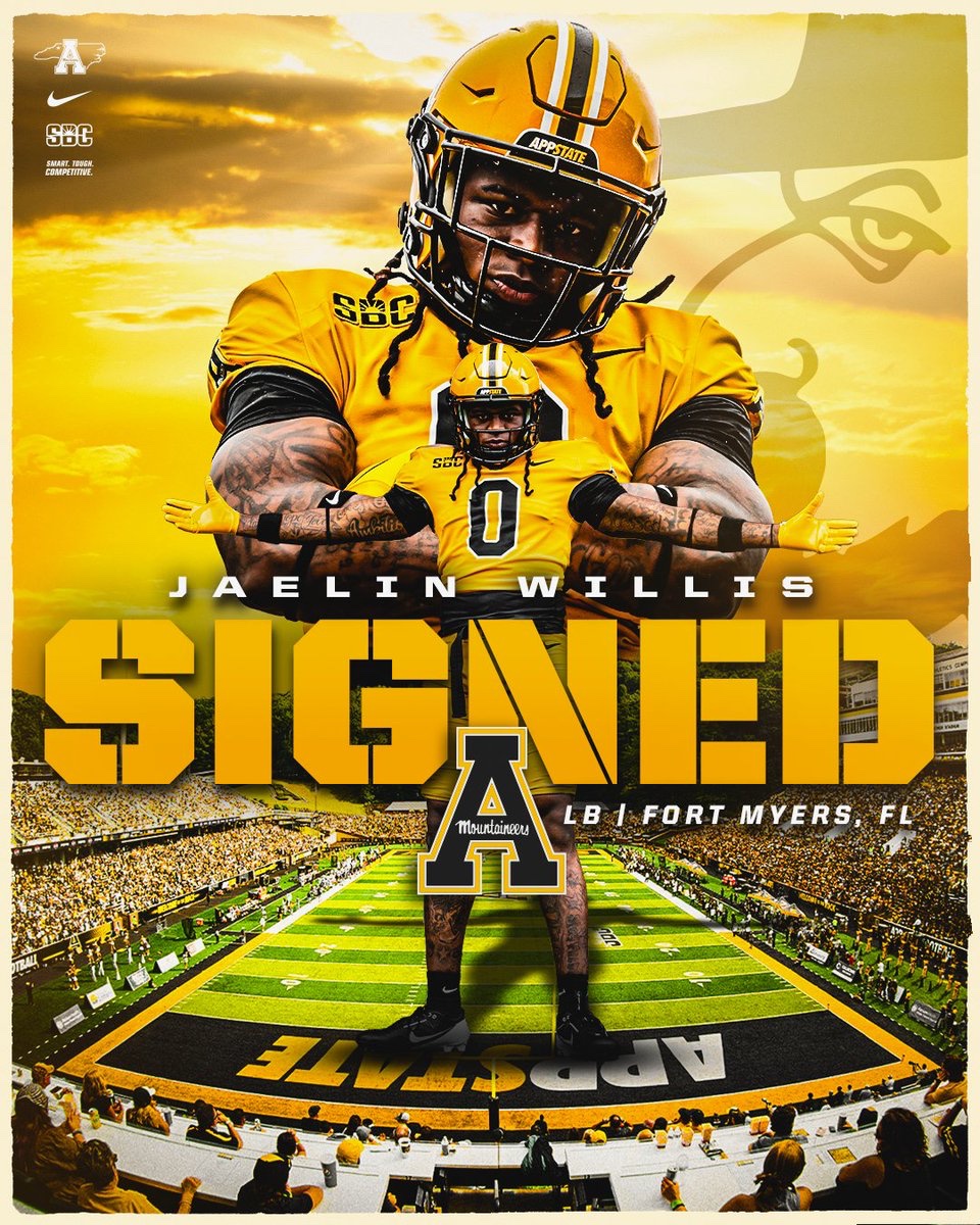 Welcome to the #AppFamily, <a href="/jaelin_willis/">Crazy 6</a>!

LB / Fort Myers, Fla. / Lenoir-Rhyne

#GoApp
