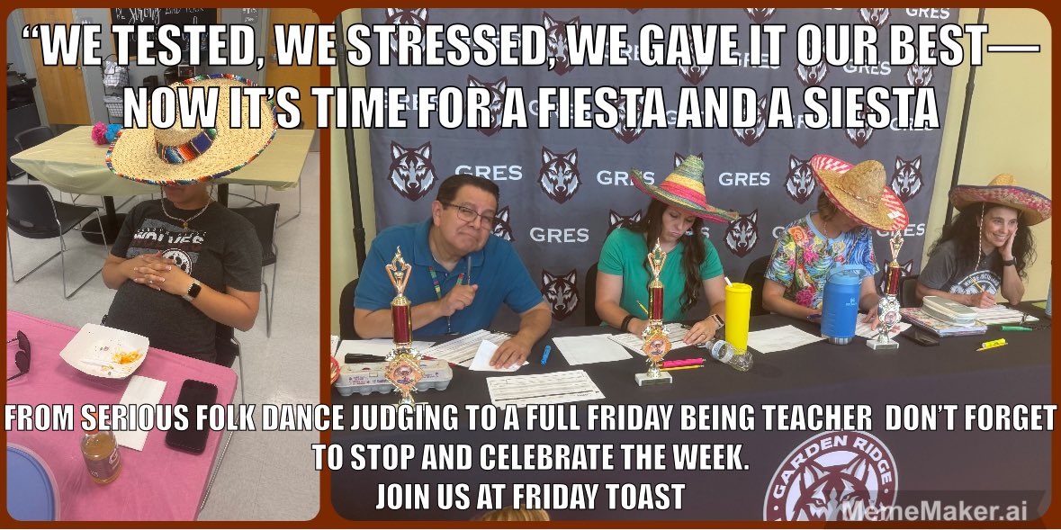 Last Friday Toast of April ! Take time to celebrate. #Fridaytoast <a href="/cisdnews/">Comal ISD</a> <a href="/DrChapmanCISD/">Dr. John E. Chapman III - Comal ISD Superintendent</a>