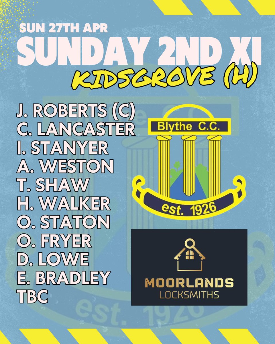 Our Saturday sides kick off their season tomorrow! The 1st XI travel to face Norton-in-Hales 2nd XI, while the 2nd XI are at home against Stafford 3rd XI. 
On Sunday, our Development Team will be in action at home as they take on Kidsgrove.