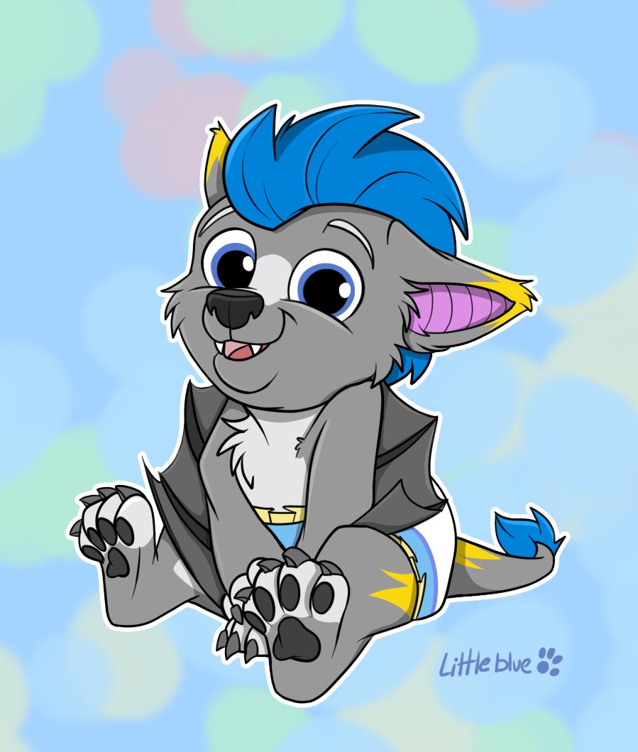 BlueLittlePaws's tweet image. another cute bab! @AF_ThunderHeart 

_________________ 
This is a result of a YCH that is still open! If you want similar art check out this post :
x.com/BlueLittlePaws…
