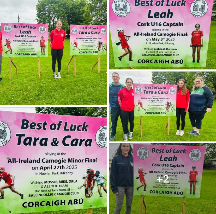 ❤️🤍Wishing Cork Minor &amp; U16 camogie teams the very best of luck in their finals especially our dual players Cara &amp; Tara on the Minor Team &amp;  Captain Leah on U16 team #corcaighabu
