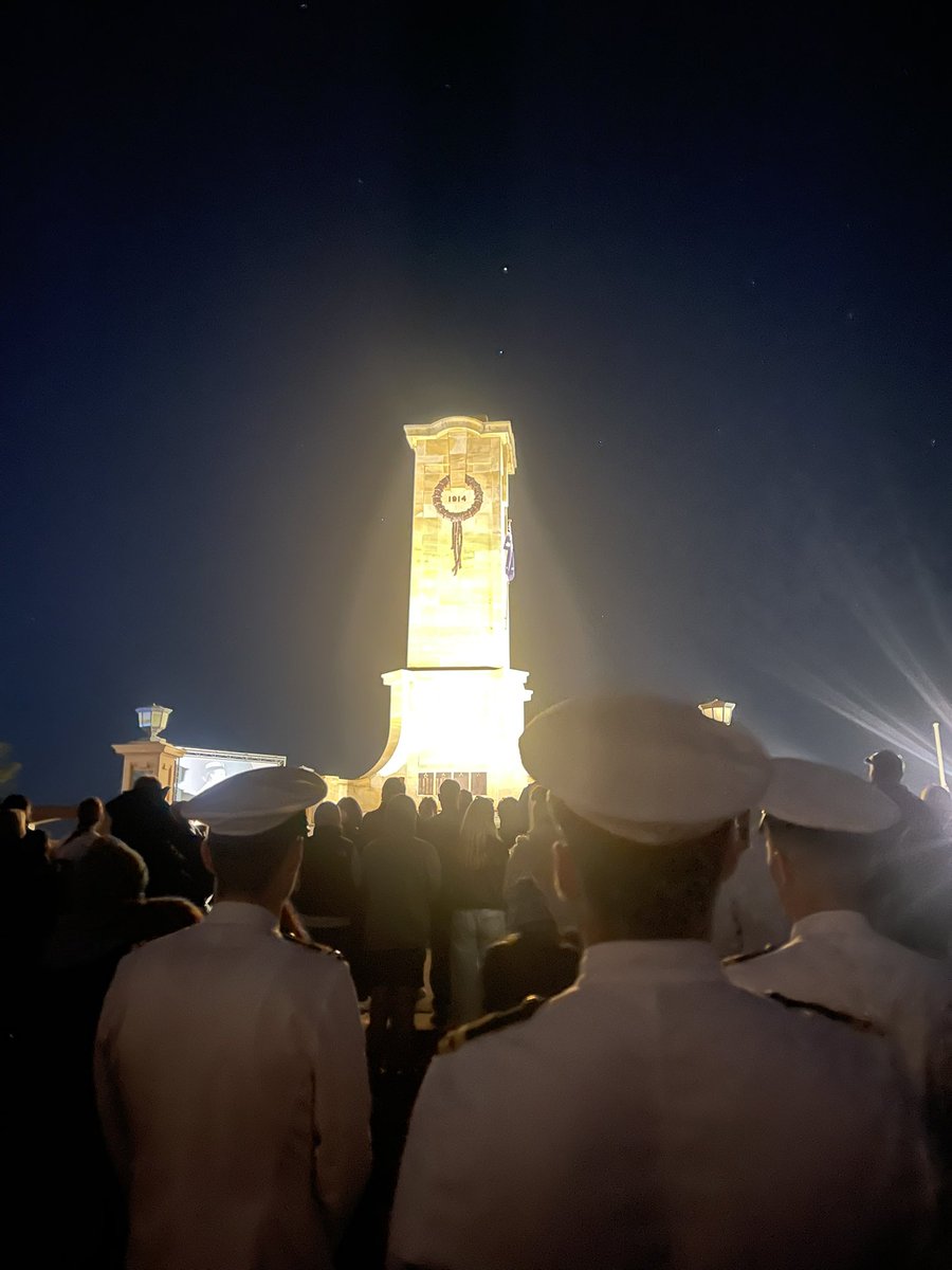 ANZAC Day dawn service in Fremantle. Lest we forget.