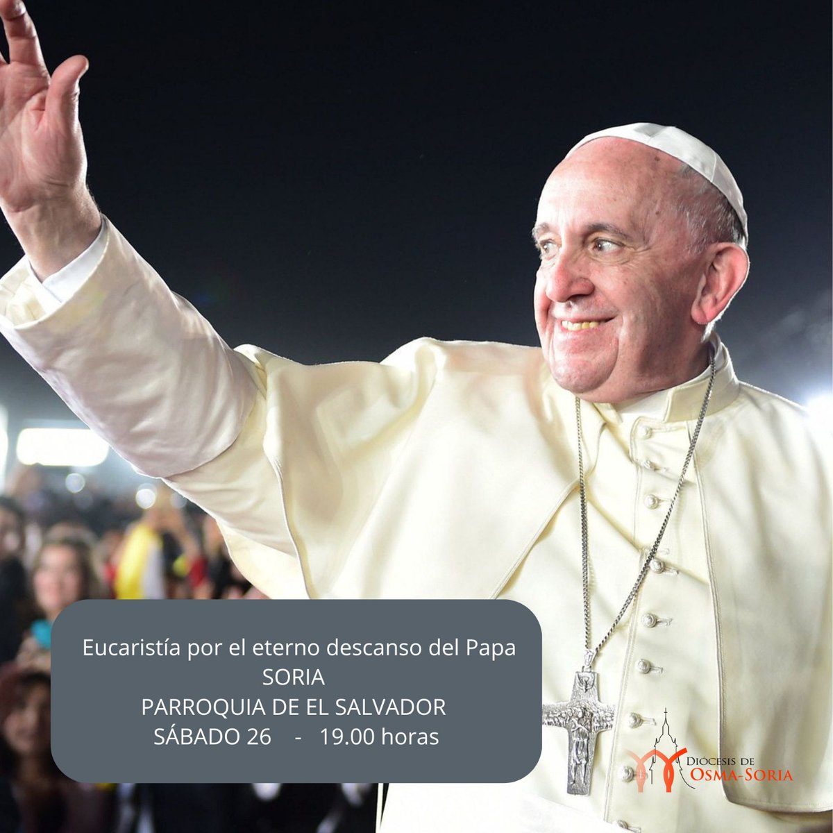 El Obispo presidirá la Eucaristía por el Papa el sábado a las 19h en El Salvador