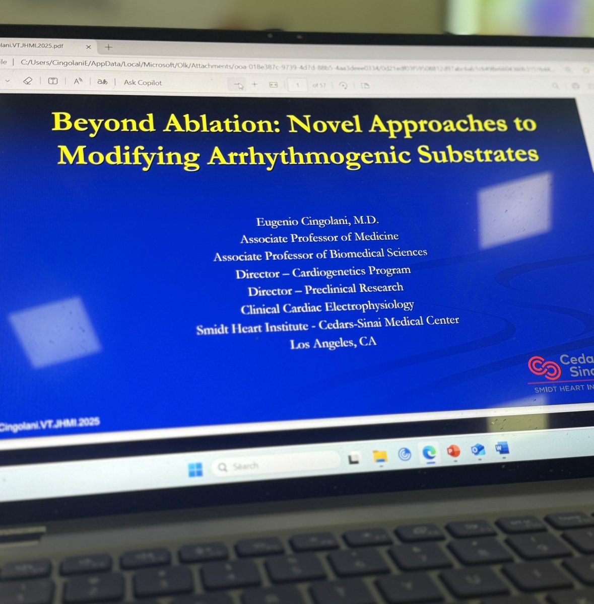 Eugenio Cingolani, MD (@eugeniocingolan) on Twitter photo Look foward to present progress of our work on #VT #Therapy #EV #Exosomes next week at
<a href="/HopkinsMedicine/">Johns Hopkins Medicine</a> #Cardiology grand rounds #BioModVT <a href="/SmidtHeart/">Smidt Heart Institute at Cedars-Sinai</a> <a href="/CedarsSinaiMed/">Cedars-Sinai Academic Medicine</a> <a href="/CIRMnews/">California Institute for Regenerative Medicine</a> Look foward to present progress of our work on #VT #Therapy #EV #Exosomes next week at
<a href="/HopkinsMedicine/">Johns Hopkins Medicine</a> #Cardiology grand rounds #BioModVT <a href="/SmidtHeart/">Smidt Heart Institute at Cedars-Sinai</a> <a href="/CedarsSinaiMed/">Cedars-Sinai Academic Medicine</a> <a href="/CIRMnews/">California Institute for Regenerative Medicine</a>