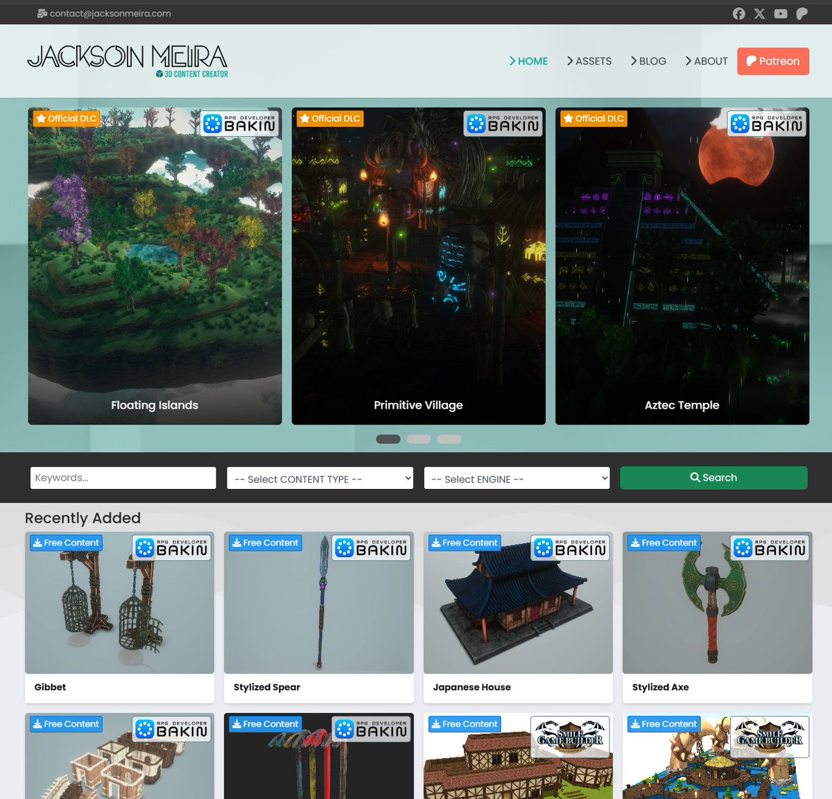 #RPGBakin

Hello! I have just launched my new website focused on exclusive content for BAKIN and some old projects for Smile Game Builder. From now on, I will be sharing all my work only on my website and on my Patreon page, which has been reactivated.

jacksonmeira.com