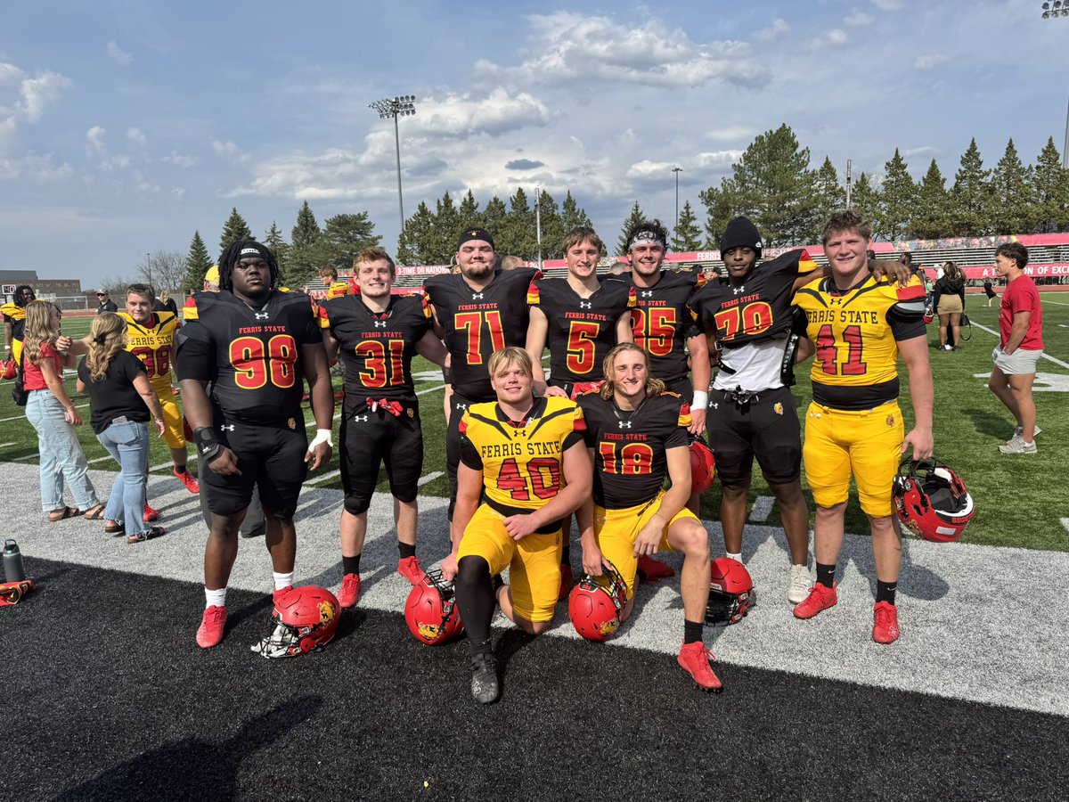 Dustin Bower (@bower_dustin7) on Twitter photo Group of flat out studs for <a href="/FerrisFootball/">Ferris St. Football</a> !!! Amazing group of ball players and young men! We all couldn’t be prouder of them all! <a href="/Tarickbower1/">TBower1</a> <a href="/WyattBower1/">wyattbower</a>
Zach, Coop, Ahern, Mathew,Tez, Michael, J, T and W Group of flat out studs for <a href="/FerrisFootball/">Ferris St. Football</a> !!! Amazing group of ball players and young men! We all couldn’t be prouder of them all! <a href="/Tarickbower1/">TBower1</a> <a href="/WyattBower1/">wyattbower</a>
Zach, Coop, Ahern, Mathew,Tez, Michael, J, T and W