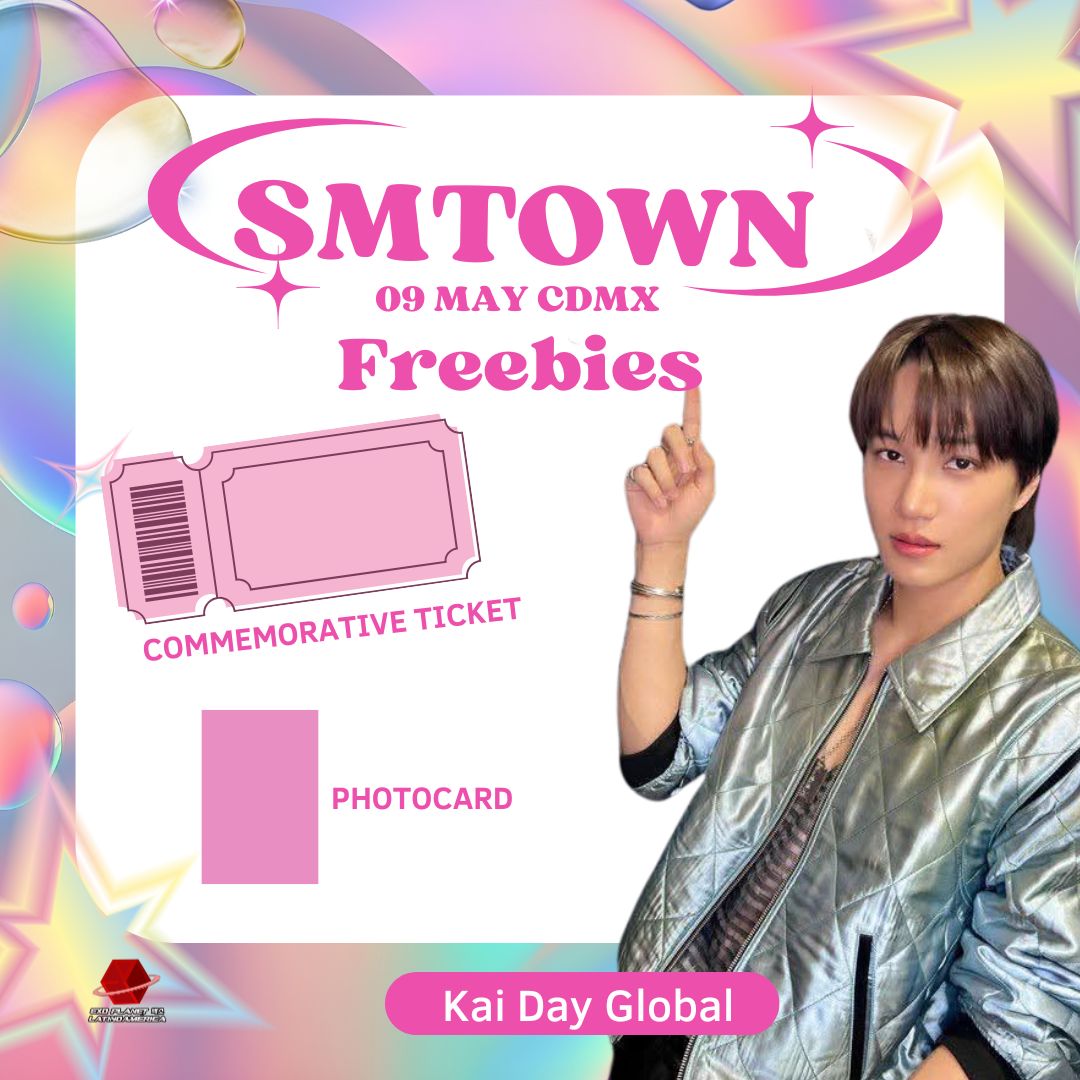KAIDayGlobal's tweet photo. In collaboration with @EXO_PlanetLatam, we will give freebies at the next SMTOWN in Mexico City.

We will publish exact place and time soon.

#SMTOWN_LIVE_MEXICO_CITY 
#KAI #CHANYEOL #SUHO #EXO https://t.co/GykWDj3jW9