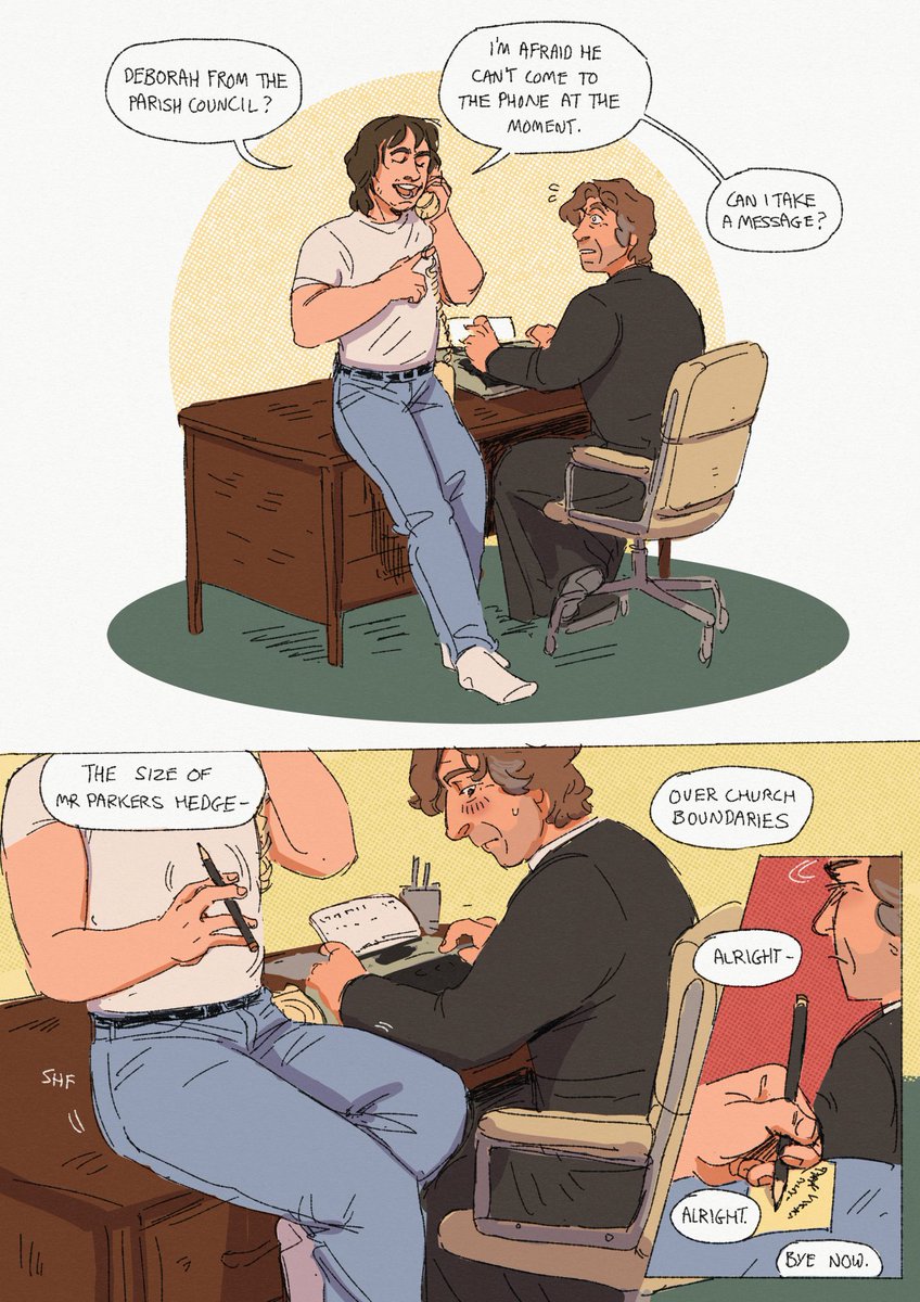 Draxoplasm's tweet photo. Cliff is very helpful during his two weeks penance, not at all a temptation and distraction 😇. https://t.co/1LH8yvqMOJ