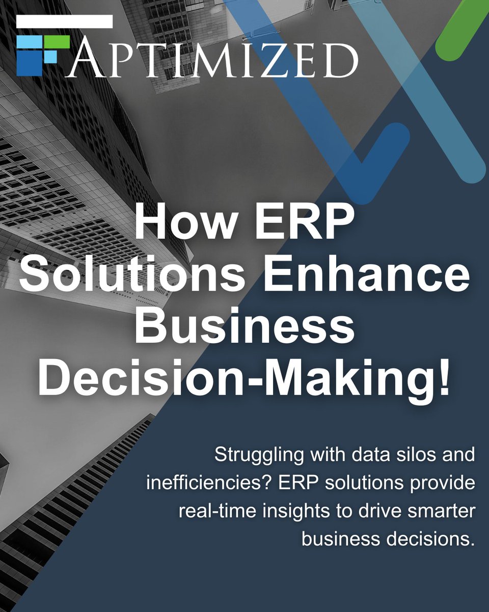 aptimized's tweet image. 📊 How ERP Solutions Enhance Business Decision-Making
Discover how ERP systems improve operational visibility and enable smarter business decisions. Unlock ERP benefits and optimize IT management systems for success.

🔗 Learn more: bit.ly/3ASp81P
#ERPBenefits #aptimized