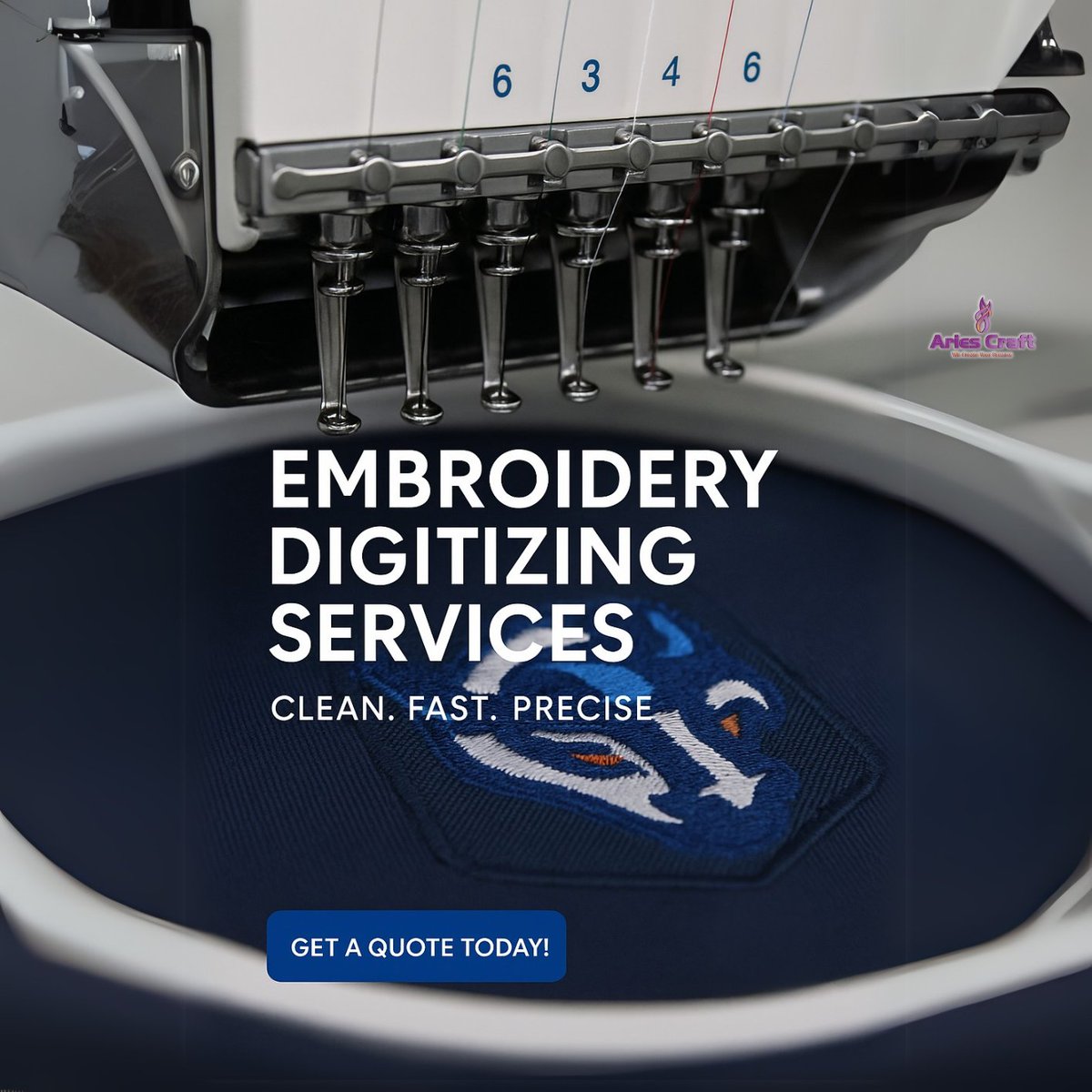 AriesCraft's tweet photo. Transform Designs Into Digital Thread Art!
Looking for top-tier Embroidery Digitizing services?

At Aries Craft, we turn your artwork into flawless, machine-ready embroidery files — ready for hats, tees, uniforms, and more!

📩 Email us at info@ariescraft.com to get a free quote https://t.co/lLpHZk5NrU