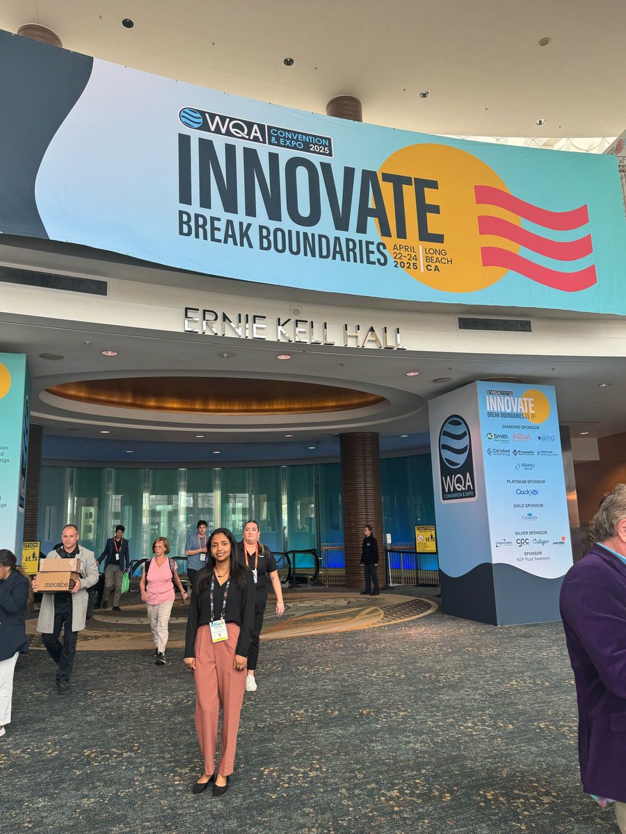 Exciting news from Ersan Research Lab @undengineering! My grad student, @tihut2 was selected as a poster finalist at the Water Quality Association Convention &amp; Exposition! 

Hard work paying off!
@undstudentlife <a href="/uofnorthdakota/">U of North Dakota</a> #undhawksinCA