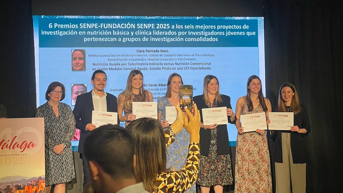 ¡¡¡Enhorabuena <a href="/PalomaPerez6/">Paloma Pérez</a> por premio a mejor proyecto de investigación liderado por investigadores jóvenes en #SENPE2025 !!!
