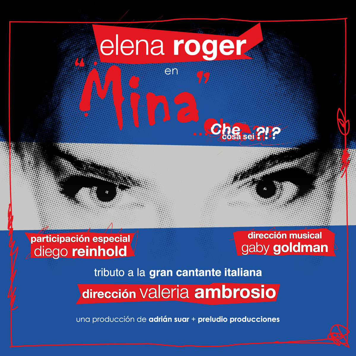 TEATRO │ MINA CHE COSA SEI - 2024/2025
Mina, che cosa sei?!?, espectáculo musical protagonizado por Elena Roger que rinde tributo a la cantante italiana Mina Mazzini recorriendo su amplio repertorio desde los años 60 hasta la actualidad.