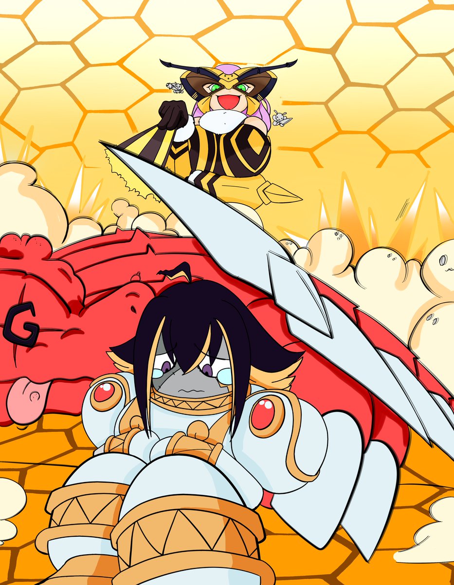 TiaIvonis's tweet photo. a la royal base hay que tomársela enserio XD
@YuseiDr
#Digimofanart #Queenbeemon #Digimon #Cuphead #Royalbase https://t.co/Ji47YnFbRW
