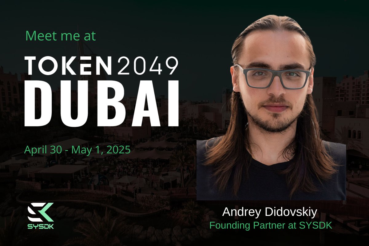Here we go!

One of the most anticipated crypto events of the year is upon us; #Token2049 comes to #Dubai 💫

Excited to be joining everyone on April 30 and May 1st to explore the state of web3 and see how far blockchain has come.

If anybody else is going, let's shake hands IRL