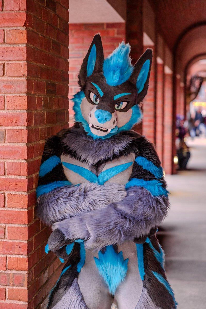 What’s stoppin’ ya? Go on, shoot your shot~ 😘 
👔: <a href="/kigurumikagetsu/">きぐるみ花月/Kigurumi Kagetsu</a> #FursuitFriday