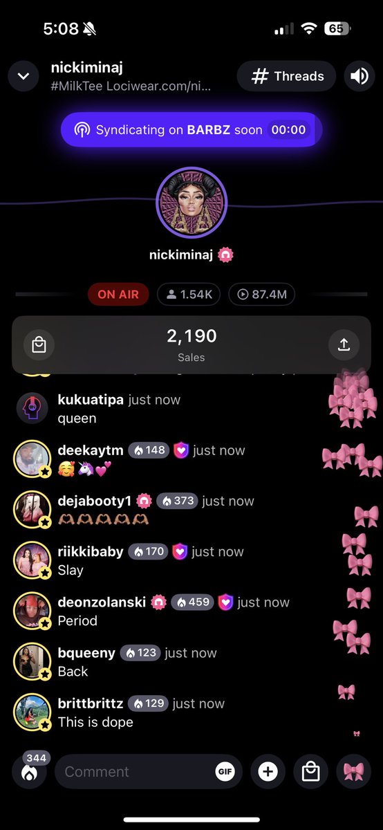 PettyDASleeze's tweet photo. Me choosing happiness @NICKIMINAJ #MilkTee 😍✨🫶🏽 https://t.co/qNIjnMqBQ2